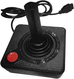 Resim Gaetooely Gaming Joystick Controller for 2600 Game Rocker with 4-Way Lever and Single Action Button Retro Gamepad 