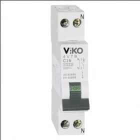 Resim Viko 4vtb-1c40 1x40a 4,5ka C Tipi Otomatik Sigorta 
