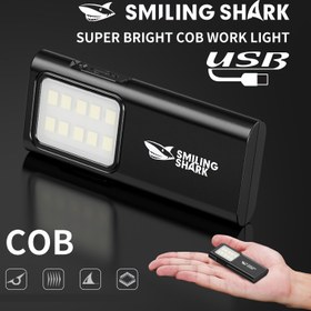 Resim 1 Adet Mini El Feneri, GÜLEN KÖPEKBALIĞI TIP065 COB Anahtarlık Torch Işığı, Type-C Şarj Edilebilir, 4 Modlu, Çengelli ve Askılı Tasarım, Açık Hava Kampçılığı Okuma Koşu Maceralar İçin İdeal Taşınabilir el feneri küçük ışık çok parlak güçlü acil durum aydınlatma anahtarlık kompakt torch askı ışığı cep boyutunda hafif yapısıyla enerji tasarruflu torche 
