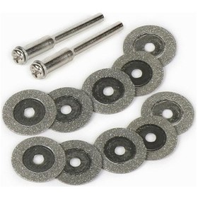Resim 12 Parça 16 Mm Elmas Taşlama Diski Minii Dairesel Disk 