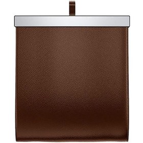 Resim Neevoyu Araç İçi Sıfır Odorlu Çöp Kutusu - Katlanabilir, Su Geçirmez, Deri Ve Aluminyum Malzemeyle Arkakoltuk Asılı Model Kahverengi 