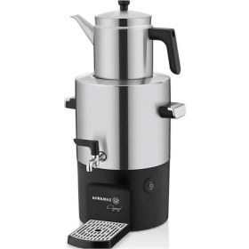 Resim Inox ve Mat Yüzeyli Şık Semaver A841, Pratik ve Şık Çay Hazırlama Çözümü 