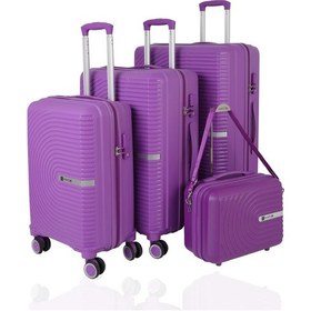 Resim Mçs Polipropilen 4lü Valiz Seti V374 S24sy1000083-set 00014 Mor 