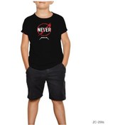 Resim Metallica Never Siyah Çocuk Tişört Siyah 