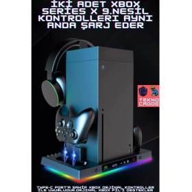 Resim Beboncool XBX024S Xbox Series x Smart 8in1 Rgb Işıklı Soğutucu Fan Şarj Cihazı 