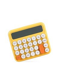 Resim Büro Ev Ofis Hediyesi İçin Sarı Hesap Makinesi Bej 