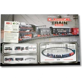 Resim Pasifik Klasik Tren JHX6689 Sesli Işıklı Pilli 10 Parça 3+ 