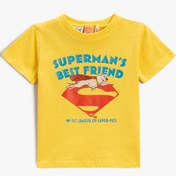 Resim Erkek Bebek Süper Köpek Krypto Baskılı Tişört Super Pets Lisanslı 