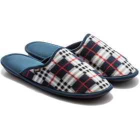 Resim David Polar Erkek Ev Terliği Beyaz/lacivert 41/46 