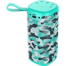 Resim Zealot S35 Yeşil Kamuflaj Taşınabilir Bt Hoparlör Açık Hava Hıfı Subwoofer Müzik Kutusu Hd Ses Subwoofer 66ft Bluetooth Menzili Suya Dayanıklı. 