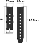 Resim Sones Huawei Watch Gt 2 Siyah Tokalı 42mm Silikon Saat Kordonu 