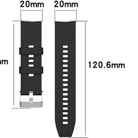 Resim Sones Huawei Watch Gt 2 Siyah Tokalı 42mm Silikon Saat Kordonu 