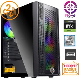 Resim RaXius Nova G1 i7 4060-27FF11 i7-12700F 64GB 2TBSSD+2TBSSD RTX4060 FreeDOS Gaming Masaüstü Bilgisayar 