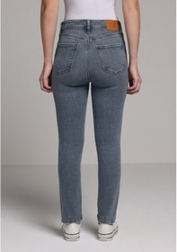 Resim Colin's Colins Slim Fit Orta Bel Düz Paça Kadın Mid İndigo Denim Jean Pantolon Cl1079763 Q1.v1 Dn44850 Denim 