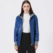 Resim Mavi Deri - Tekstil Kadın Deri Mont - K23KDM320390-R5X 