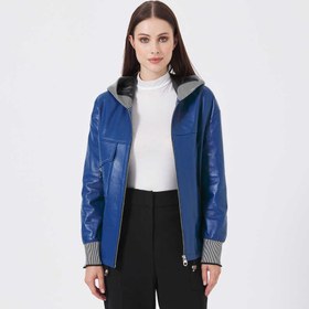 Resim Mavi Deri - Tekstil Kadın Deri Mont - K23KDM320390-R5X 