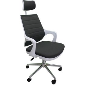 Resim Kaya Ofis Mix Plus White Fabric Müdür Koltuğu Çalışma Koltuğu Antrasit 