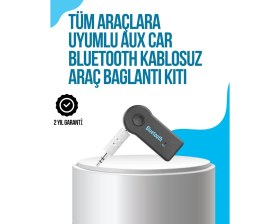 Resim Araç Içi Bluetooth Aux Müzik ve Telefon Görüşmesi Adaptörü Nemere 