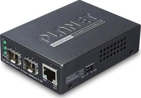 Resim 10/100/1000Base-T to Dual 1000Base-X SFP Media Converter 