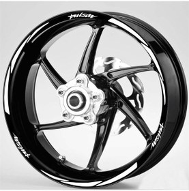 Resim Beyaz Bajaj Pulsar Yazılı 3 Parçalı Jant Şeridi 