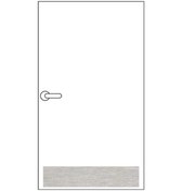 Resim Lockway Paslanmaz Kapı Mop Plate / Paspas Plakası 