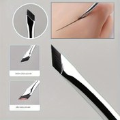 Resim Hassas Açılı Eyeliner & Kaş Fırça Seti - Kusursuz Makyaj Uygulaması için Ultra İnce, Parfümsüz Sentetik Kıllar 
