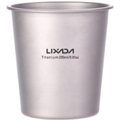 Resim Lixada Taşınabilir Hafif Titanyum Bira Bardağı - Kamp, Doğa Yürüyüşü Ve Seyahat İçin Mükemmel Gümüş Gümüş 