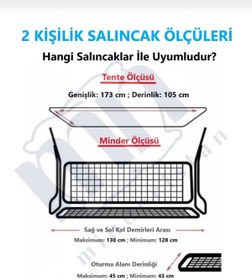 Resim Mor Minder Süngersiz Salıncak Minder Seti Tenteli Bahçe Minderi 2 Kişilik Süngersiz Yeşil Yaprak (130x45 ) 
