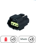 Resim TE Connectivity Darbe Tetikleyici Soketi 3 Pin Kablosuz 