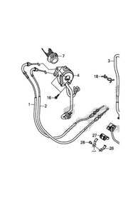 Resim Honda Crf 250 L Gaz Teli Halatı 2012-2020 1 Nolu 