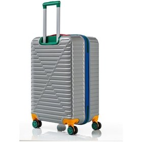 Resim Louisiana Polo Orta Boy %100 Polikarbon Valiz 4x2 Teker Gri 1088 Gri 