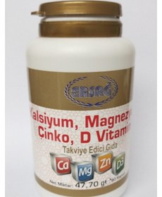 Resim Ersağ Kalsiyum. Magnezyum. Çinko. D Vitamini Içeren Gıda Takviyes 