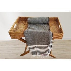 Resim Aksu Summer Line Çok Amaçlı Örtü Pike Koltuk Örtüsü 170x220 Haki Haki 