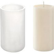 Resim DIY Yaratıcılık, Büyük Silindir Silikon Mum Kalıbı - Çok Yönlü Sütun ve Reçine Döküm Kalıbı, Pürüzsüz Mat Bitiş, 16.51 cm x 9.5 cm, DIY Ev El Sanatları için İdeal, Silikon Kalıplar 