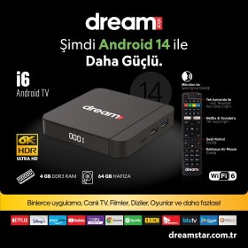 Resim Dreamstar I6 64GB Android 14 TV Box 