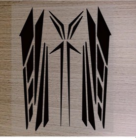 Resim Gateesat Lazer Gri Renk Kişiselleştirilebilir Su Geçirmez Reflektif Motosiklet Dekalı 