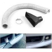 Resim Araba Modifiye Ön Tampon Karbon Fiber Giriş Borusu 