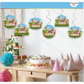 Resim Safari Tavan Sarkıt Süs 6'lı Çift Taraflı 