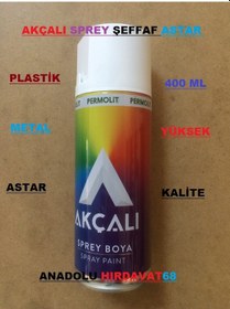 Resim Akçalı Sprey Tampon Astarı Plastik Boya Astarı 400 ML Şeffaf 