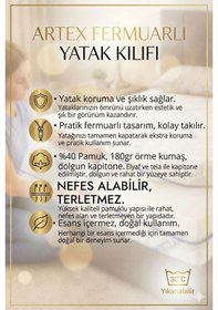 Resim Kılıf Aloe 140x200 Yatak Kılıfı Koruyucusu Yatak Örtüsü Fermuarlı Kılıf Kapitone 
