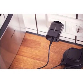 Resim Philips UsbA ve Type-C 30W Çift Çıkışlı Şarj Adaptörü Siyah DLP2621/12 