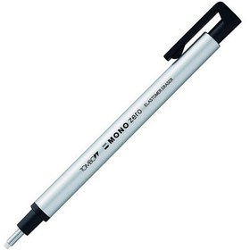 Resim Tombow Mono Zero Kalem Silgi Yuvarlak Uç Gümüş 2.3 Mm 