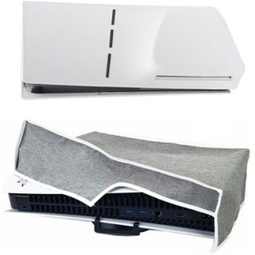 Resim Ps5 İnce Disk Ve Dijital Sunucu İçin Toz Kapağı Koruyucu Kılıf, Stil: Yatay Gri 
