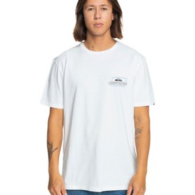 Resim Quiksilver Erkek Tişört Line By Line Beyaz Günlük Giyim 