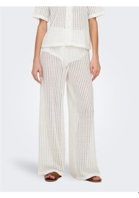Resim Onlfreya Straıght Pant Jrs Kadın Beyaz Pantolon - 15349329 Beyaz 