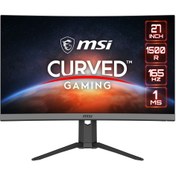 Resim MSI 27" Optıx G27c6p 165hz 1ms Hdmı Dp Freesync Premium Fhd Va Curved Gaming Monitör 