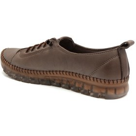 Resim Beyaz İniesta Kuko Hakiki Deri Termo Kaymaz Taban Comford Günlük Kadın Ayakkabı Kum Kum 