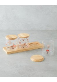 Resim English Home Malory Cam 4 Parça Baharatlik 350 Ml Şeffaf Şeffaf 