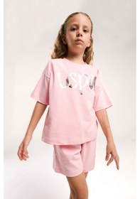 Resim U.s. Polo Assn. Kız Çocuk Pembe Şort Takım Us2082 Pembe 