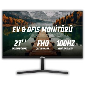 Resim Dahua B200S 27" 75Hz 5ms FullHD VA LED Ev & Ofis Monitör DHI-LM27-B200S 